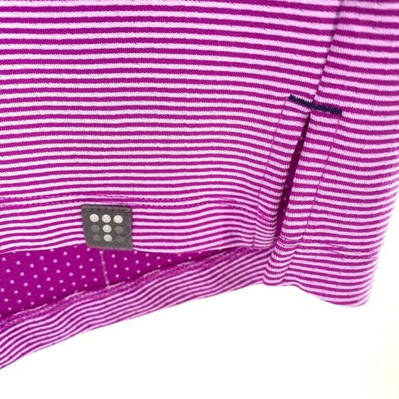 Title Nine Go Tunic‎ Womens Dress Striped Polka Dots Cowl Neck Zip Pockets S - Picture 6 of 9